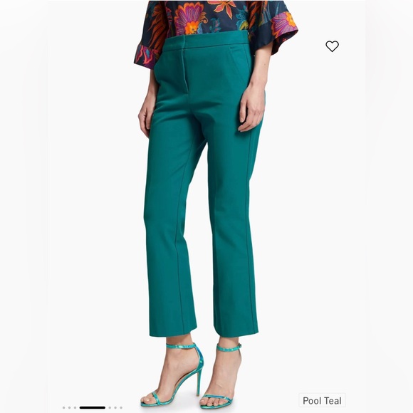 NWT Trina Turk Pool Teal Lulu dress pants slacks trousers -12 - Picture 6 of 10